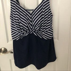 Lands’ End Womens Tankini Swim Top, size W20